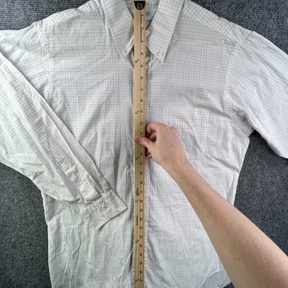 Gitman Bros For Fashion Post Louisville Button Up Shirt 16 34 Check USA Made - Picture 3 of 16